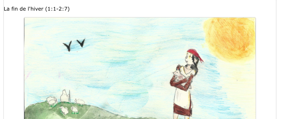 La fin de l'hiver — illustration d'Esther