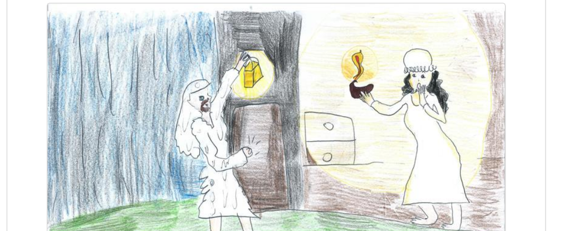 L'orage d'été — illustration d'Esther